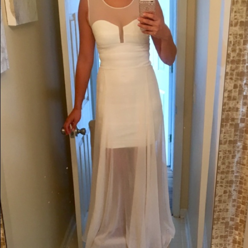 BCBG Alai (White/Beige) Dress - XXS